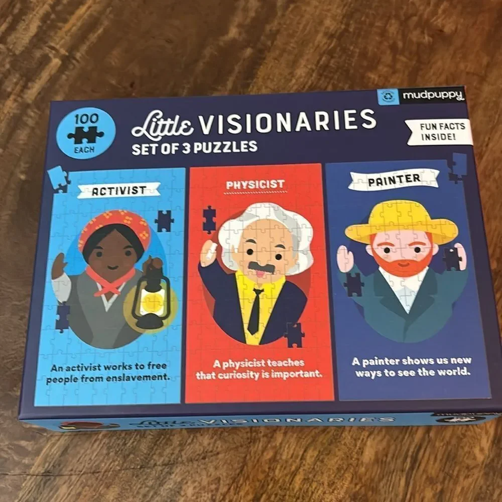Mudpuppy Little Visionaries Kids' Puzzle Set - 3pk-2 sets for the price of 1